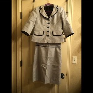 Nine West Blue/white pin striped suit